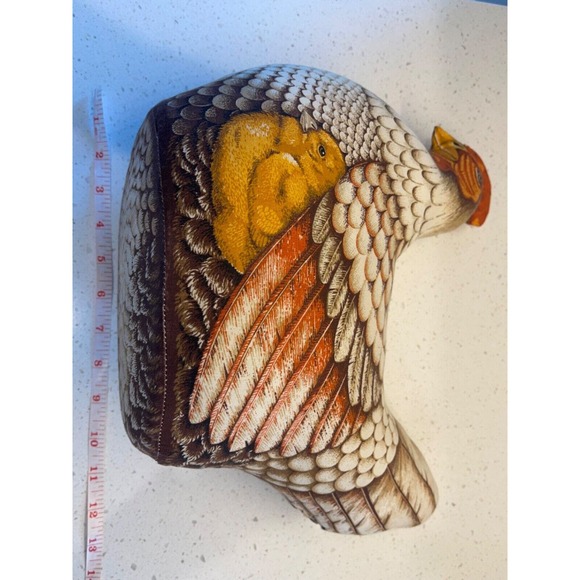 Chicken and‎ Rooster Hand Sewn Plush Fabric Decorative Set of 2 - Picture 9 of 16